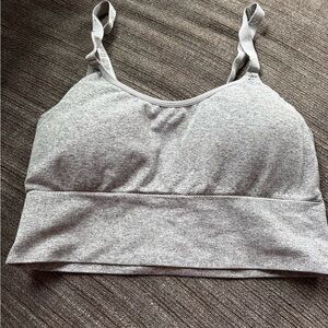 Nautica Light Gray Seamless Wireless Sports Bralette